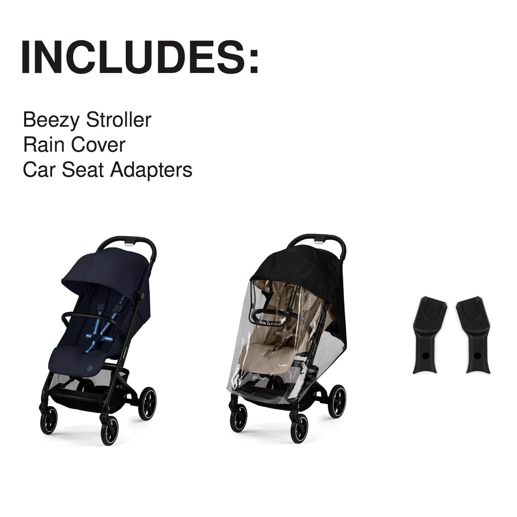 Strollers|Strollers & Trailers>Cybex Beezy 2 Compact City Stroller - Dark Blue