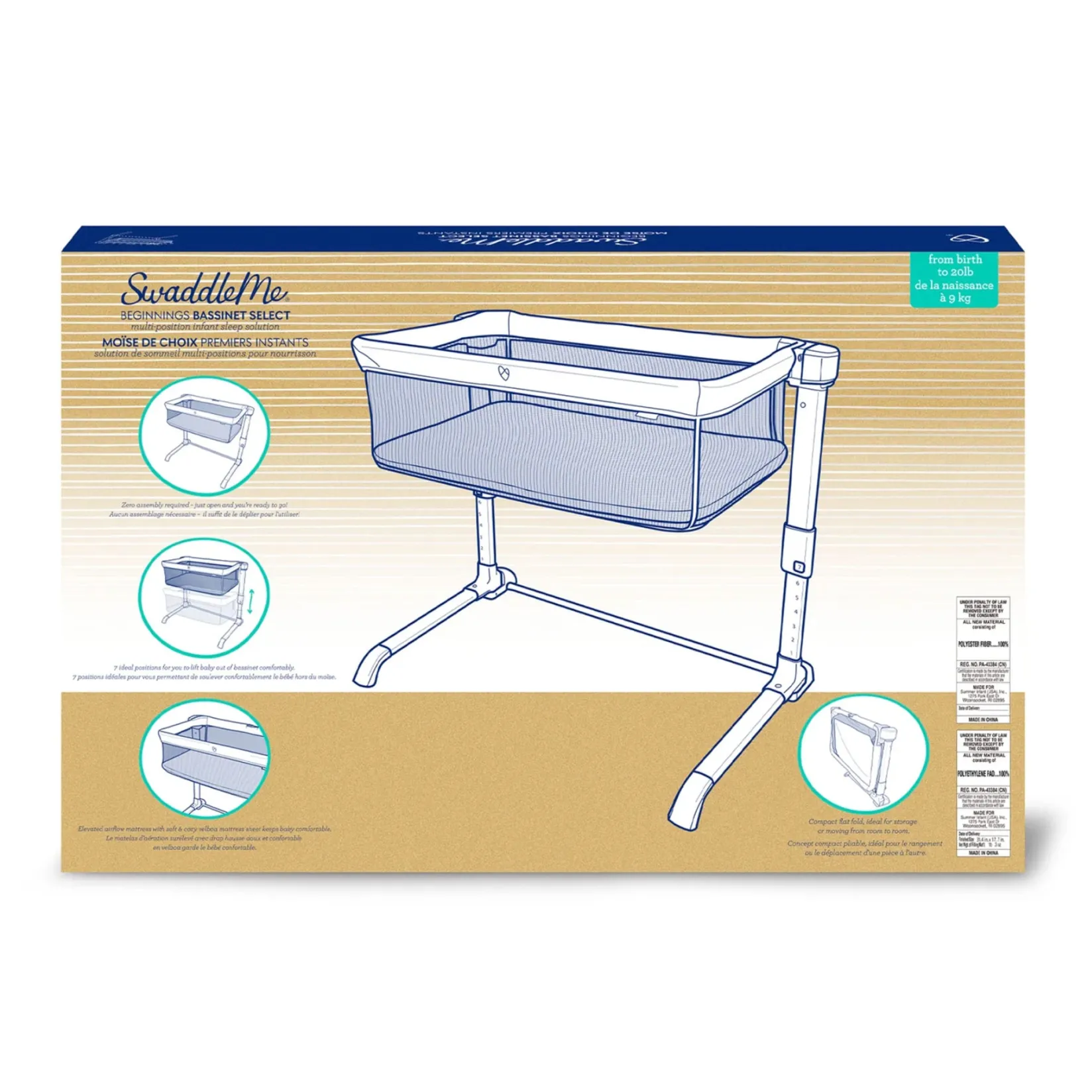 Playards & Bassinets|Playards & Bassinets>Summer Infant Beginnings Bassinet