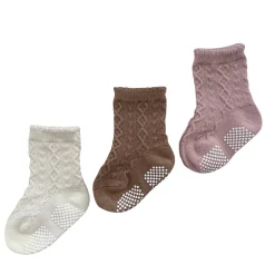 Beige 3-Pack Socks Sizes 6-36m Socks|Underwear & Socks