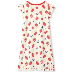 Pajamas & Bathrobes>Hatley Berries Nightdress 3-10 Ivory
