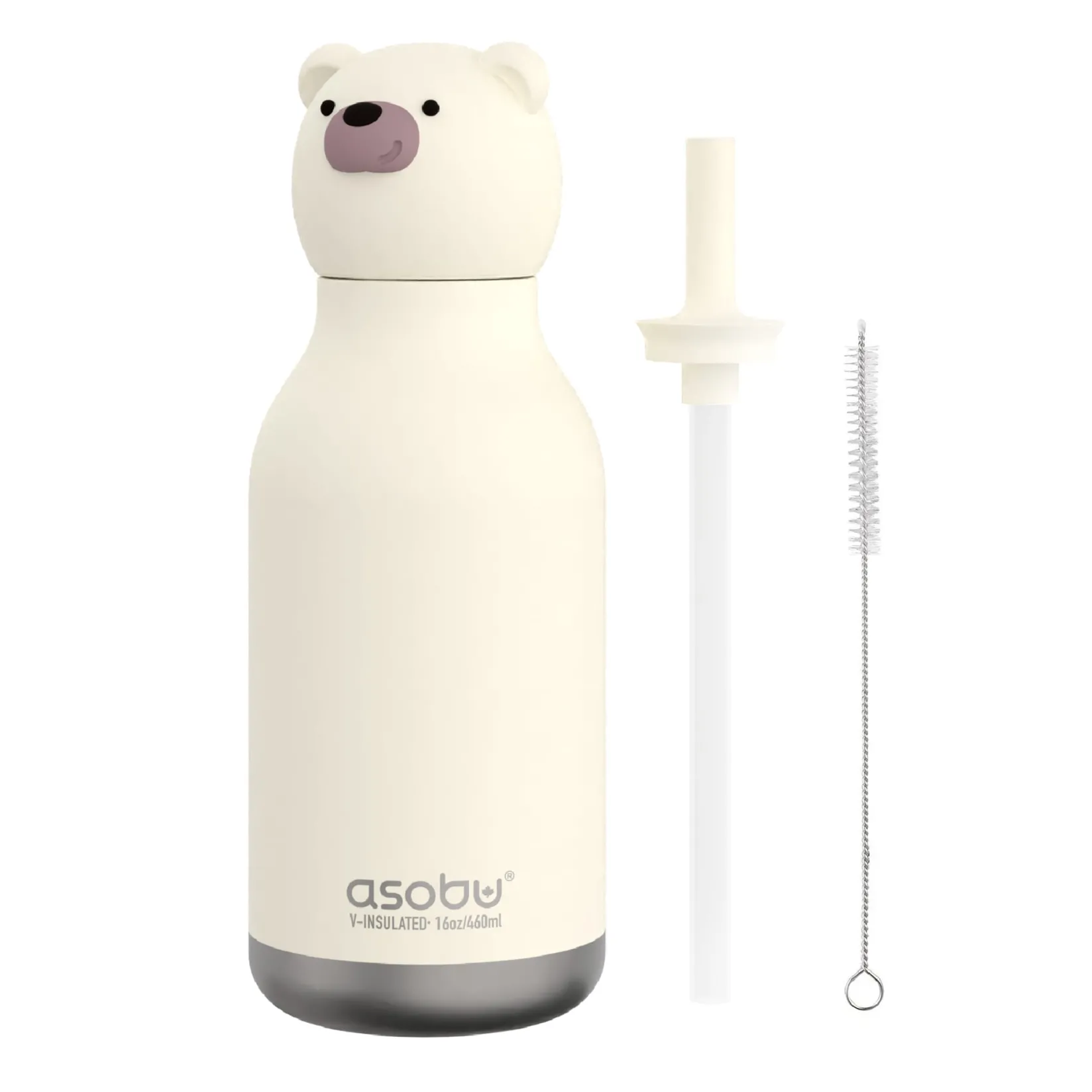 Breastfeeding|Tableware>Asobu Bestie Animal Bottle 16 oz - Polar Bear