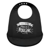 Bibs|Breastfeeding>Bedaine Love Bib Silicone Black Poutine