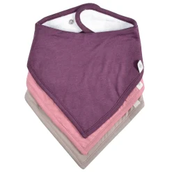 Bibs|Breastfeeding>Perlimpinpin Bibs (3) Bamboo - Porto / Lotus / Taupe