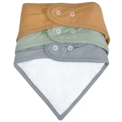 Online Bibs (3) Bamboo Honey / Foam / Gray Bibs|Breastfeeding
