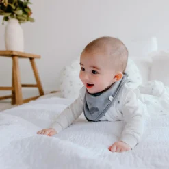 Online Bibs (3) Bamboo Honey / Foam / Gray Bibs|Breastfeeding