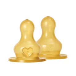 Breastfeeding|Bottles & Nipples>Bibs Bottle Nipple Latex (2) - Fast Flow