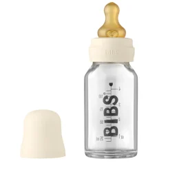 Breastfeeding|Bottles & Nipples>Bibs Glass Bottle Complete Set Latex - Ivory