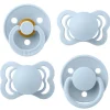 Pacifiers & Clips|Pacifiers & Clips>Bibs Try-It Collection Symmetrical Pacifier (4) 0-6m - Blue (Size 1)