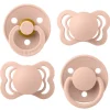 Pacifiers & Clips|Pacifiers & Clips>Bibs Try-It Collection Symmetrical Pacifier (4) 0-6m - Blush (Size 1)