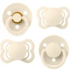 Pacifiers & Clips|Pacifiers & Clips>Bibs Try-It Collection Symmetrical Pacifier (4) 0-6m - Ivory (Size 1)