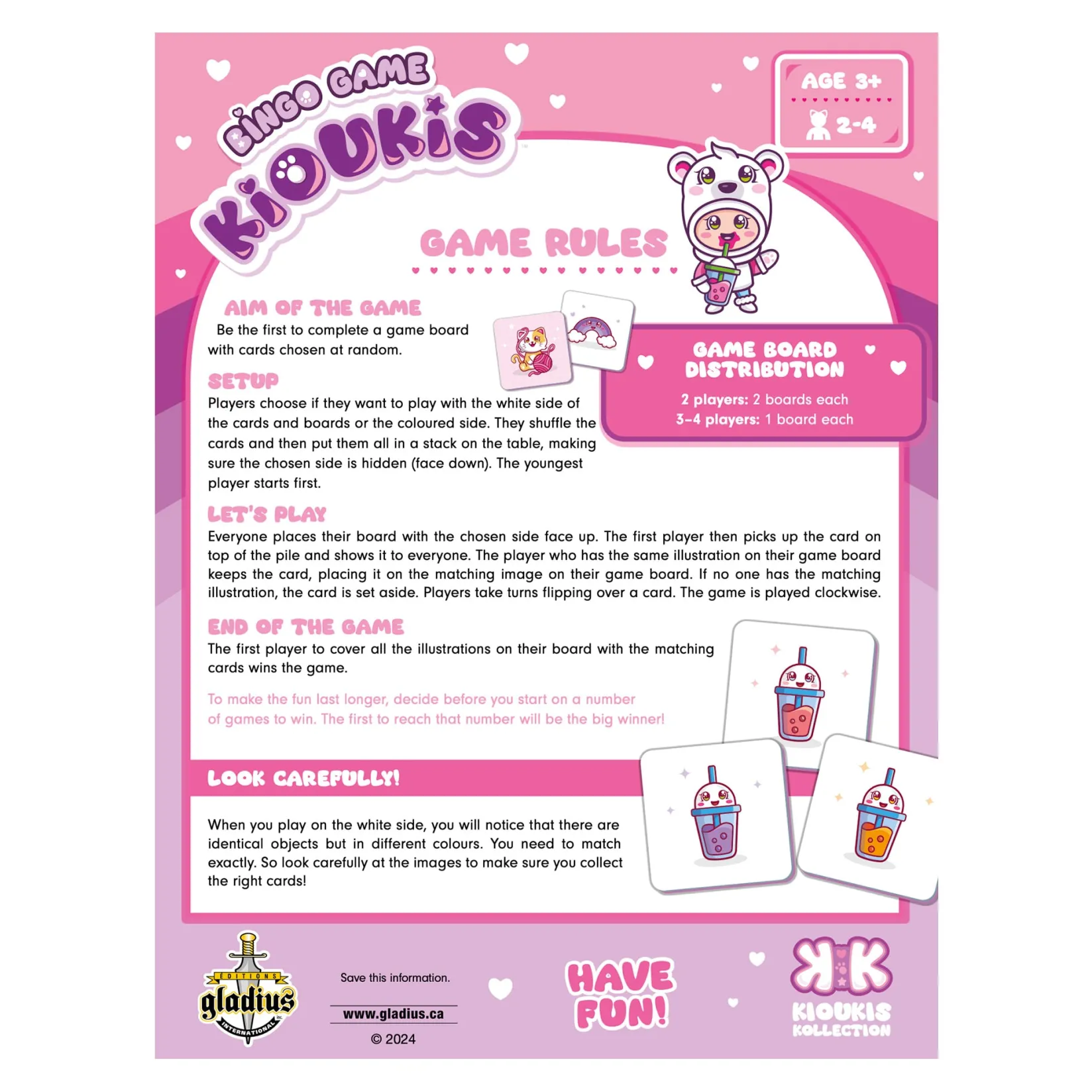 Online Bingo Game Kids Board Games