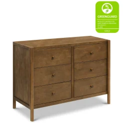 Outlet Birdie 6-Drawer Dresser - Walnut Storage Furniture