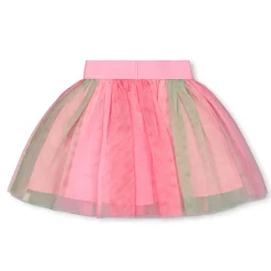 Skirts>Deux par Deux Birds Mesh Skirt 7-10y Pink