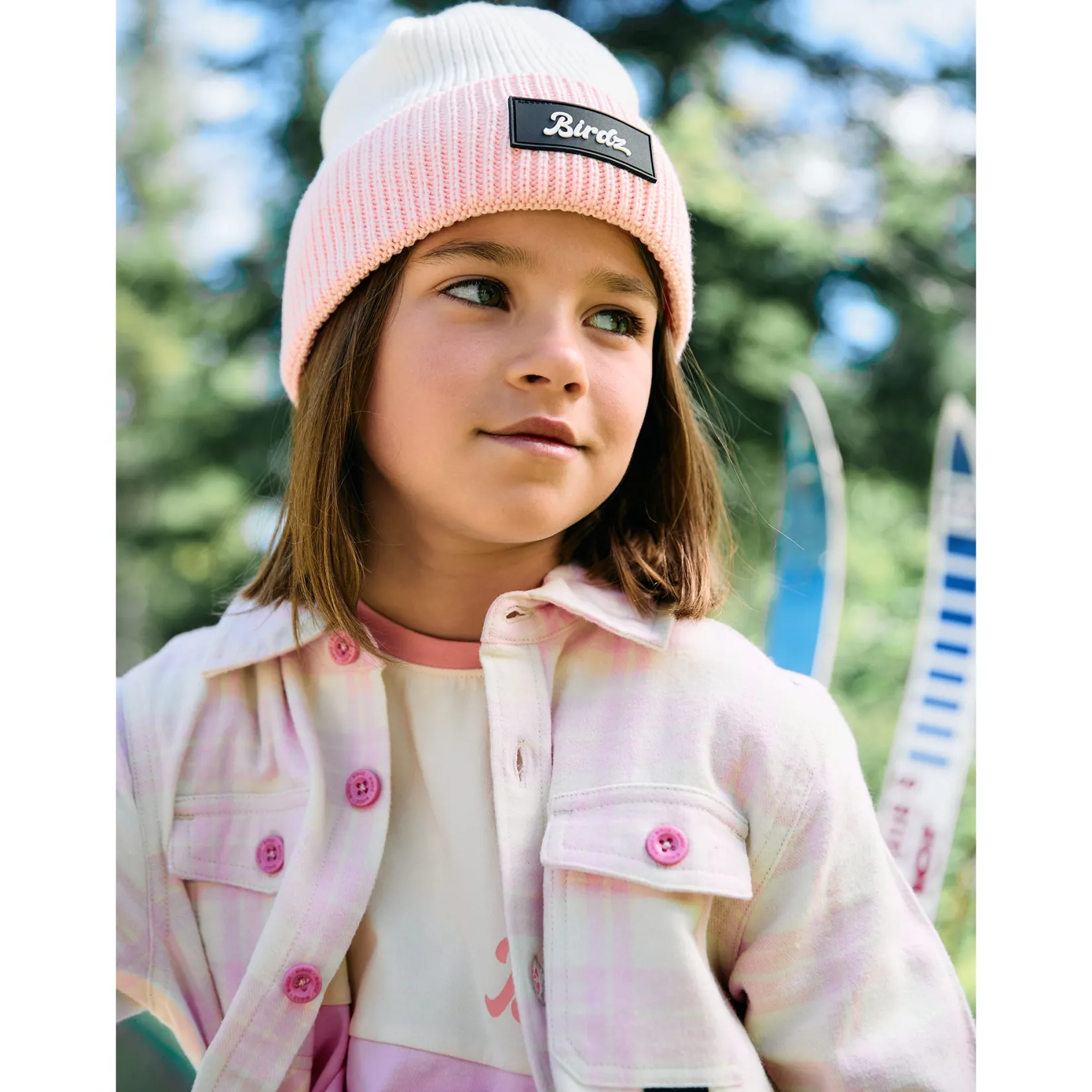 Beanies>Birdz Colorblock Beanie 2-16 y White