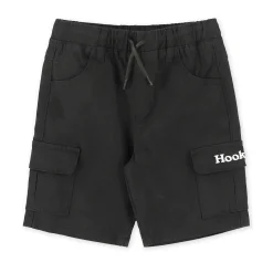 Shorts & Bermuda>Hooke Black Cargo Short 2-12y