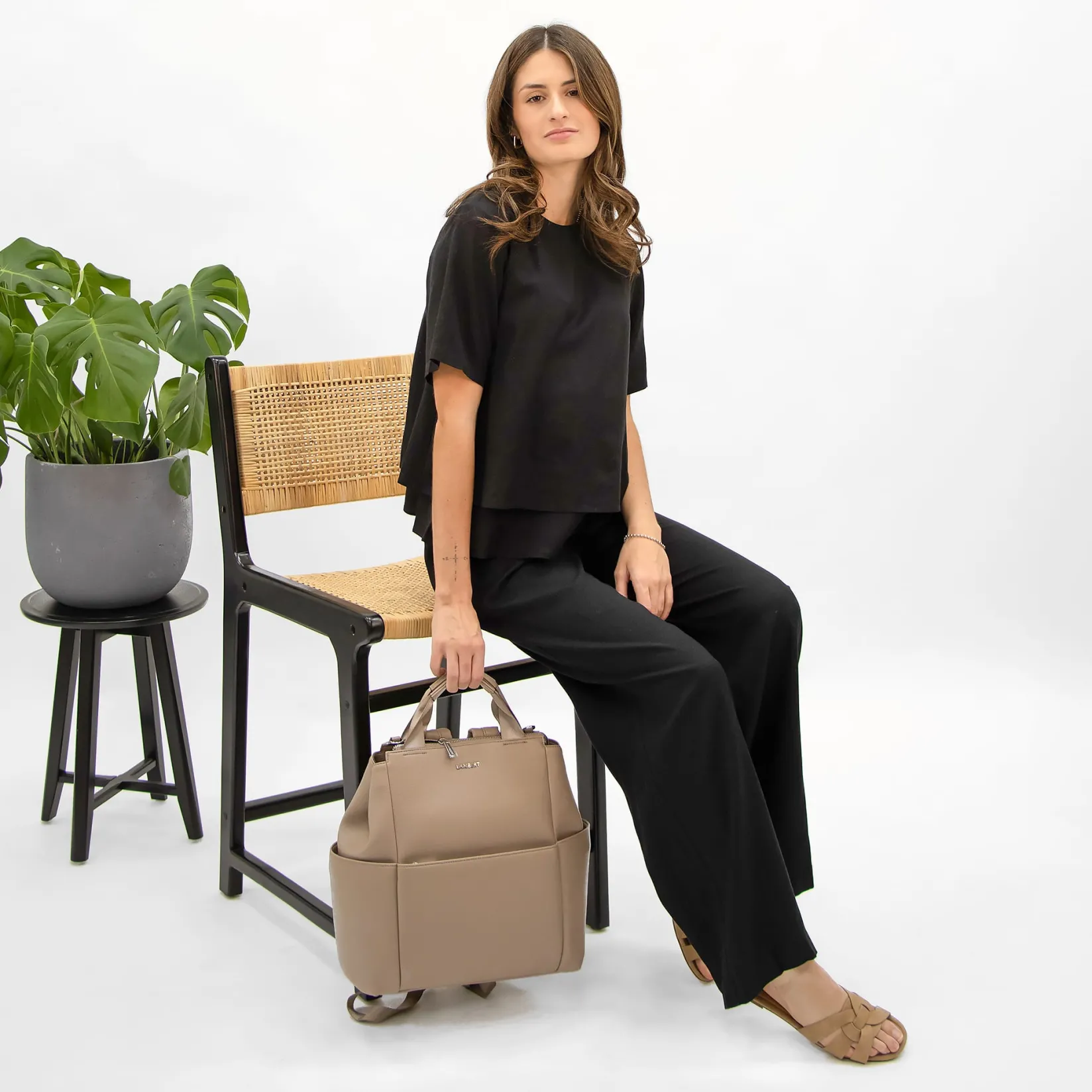 Tops>Bella Maternite Nursing Top Black