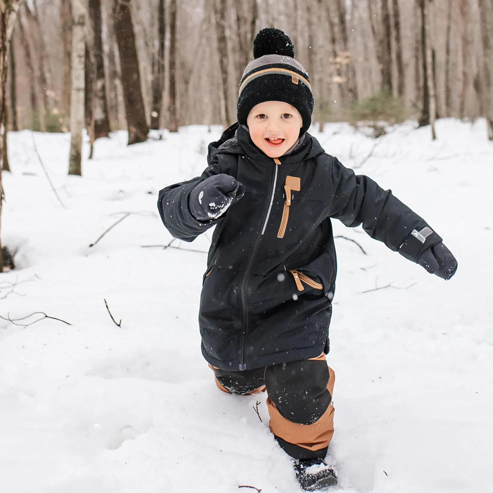 Outerwear|Snowsuits>Perlimpinpin Two-Piece Snowsuit 2-6 years Black