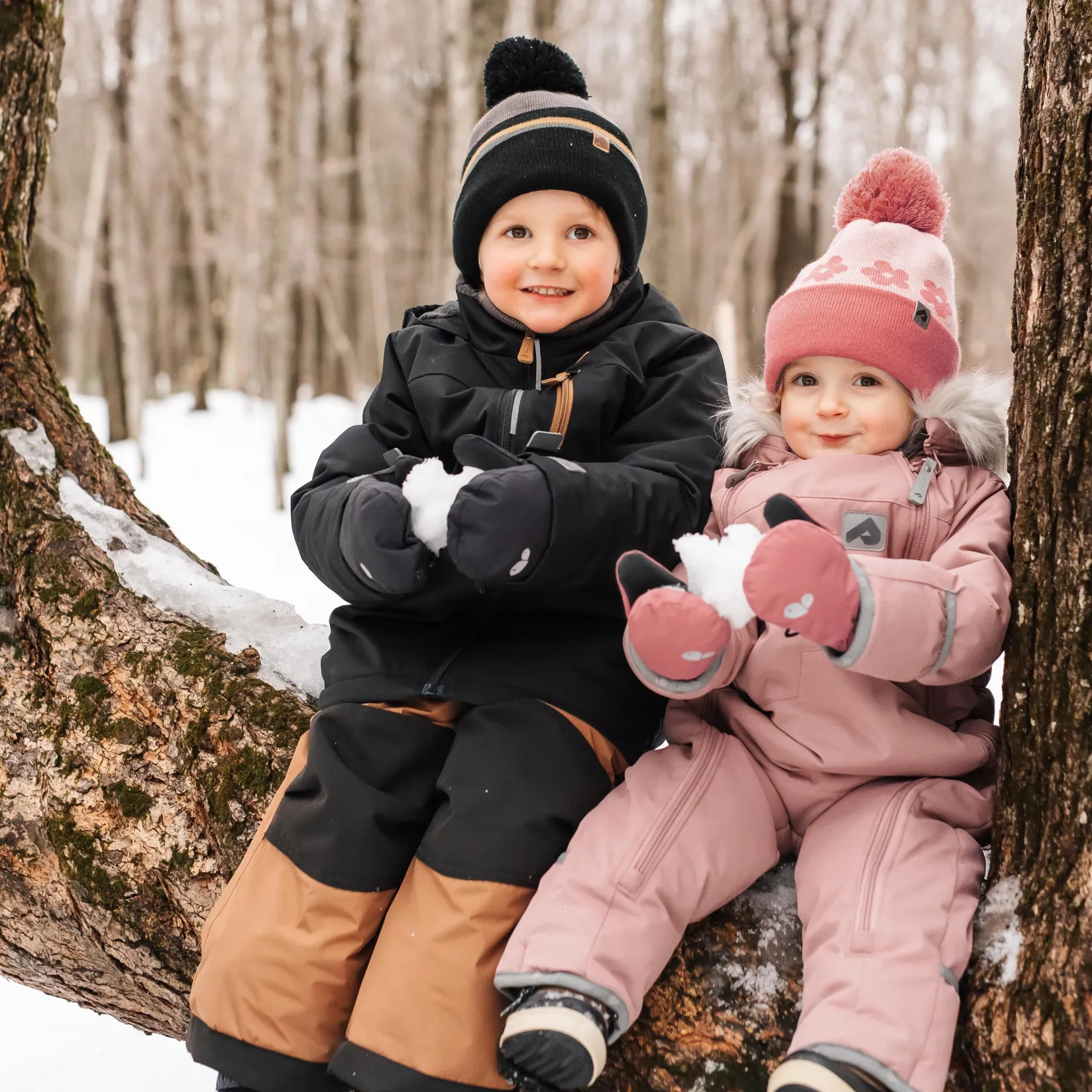 Outerwear|Snowsuits>Perlimpinpin Two-Piece Snowsuit 2-6 years Black