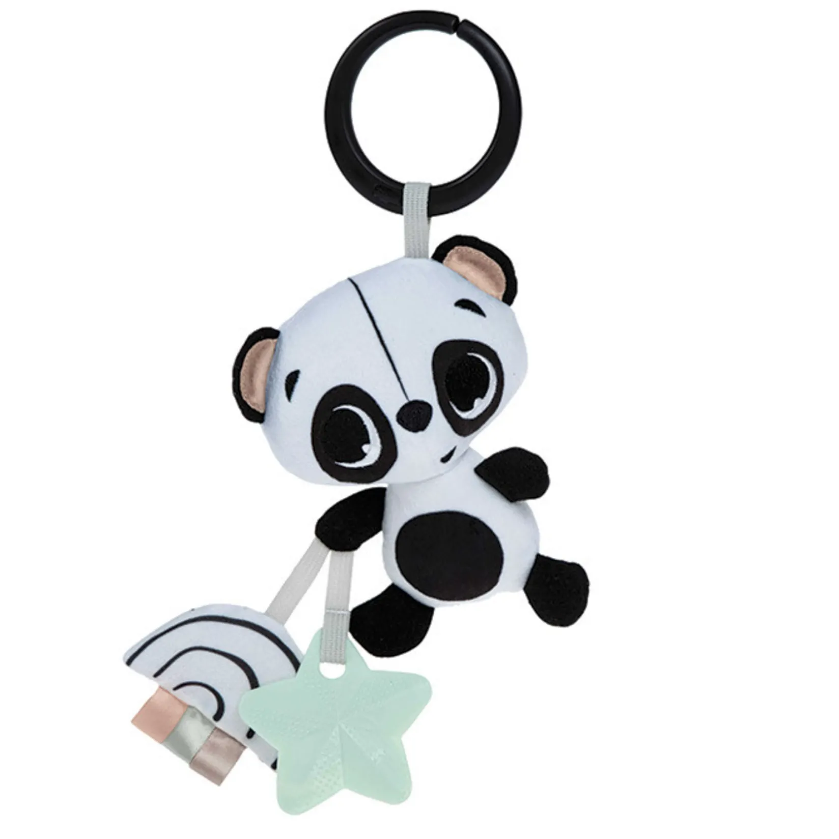 Developmental Toys|Stroller & Car Seat Toys>Tiny Love Black &White Décor Panda Rattle Toy