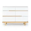 Storage Furniture>Dadada Baby Bliss 6-Drawer Dresser - White / Natural