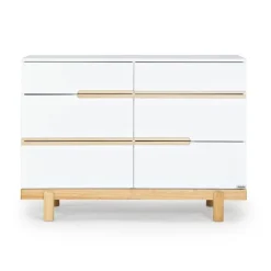 Storage Furniture>Dadada Baby Bliss 6-Drawer Dresser - White / Natural
