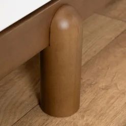 Clearance Bliss 6-Drawers Dresser - White / Walnut Storage Furniture