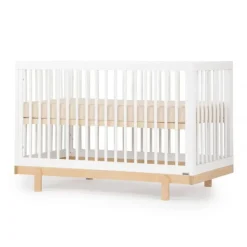 Cribs & Mattresses|Cribs & Mattresses>Dadada Baby Bliss 4-In-1 Convertible Crib - White/Natural