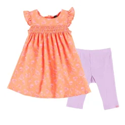 Dresses, Skirts & Outfits>Nano Blossom Dress Set 6-24m Orange
