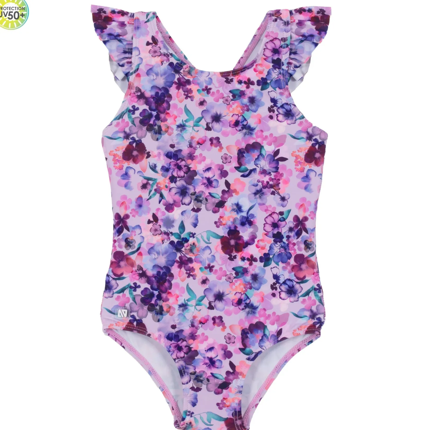 Swimsuits>Nano Blossom Swimsuit 2-10y Lilac
