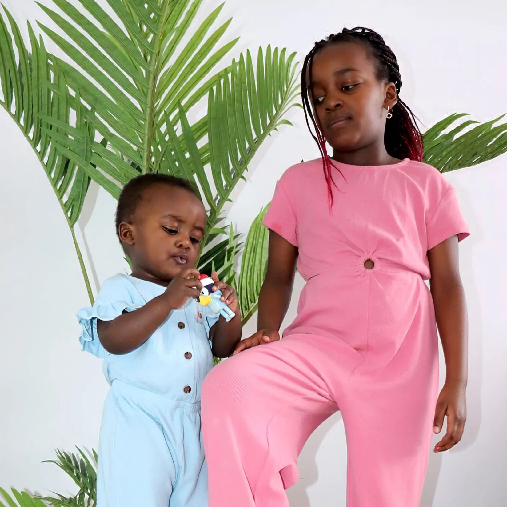 Dresses & Rompers|Rompers & Jumpsuits>Chat Botte Picnic Jumpsuit 2-8y Blue