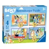 Puzzles>Ravensburger Bluey 4 in Box Puzzle - 12/16/20/24pcs