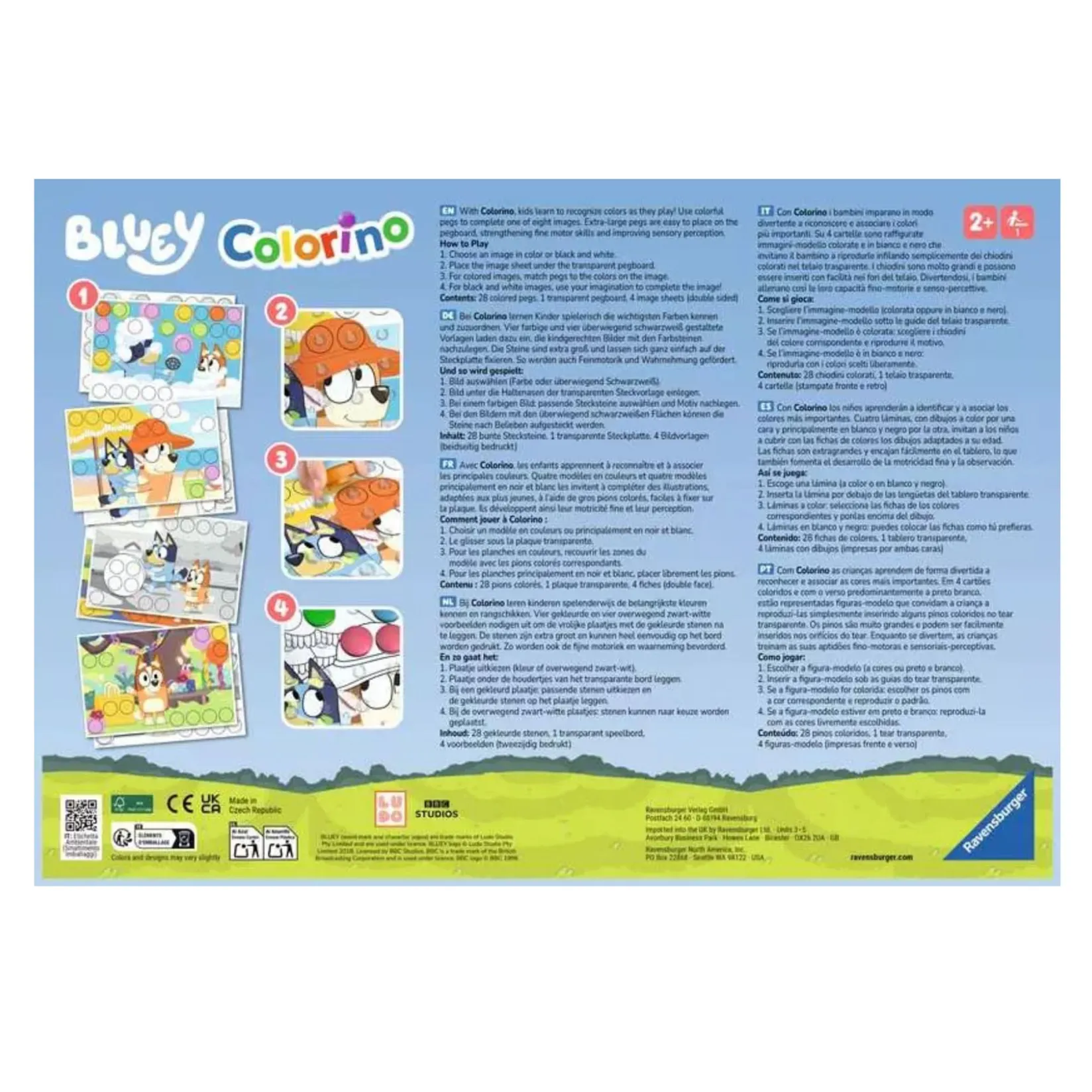 Bluey Colorino Kids Board Games