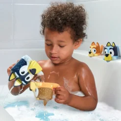 Bath Toys|Bath Accessories>Lamaze Bluey Family Pourers Bath Toy