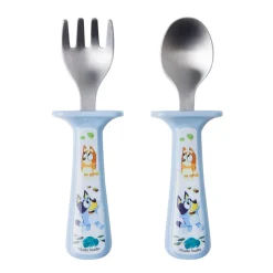 Breastfeeding|Tableware>Lamaze Bluey Fork And Spoon Set with Handle Guards