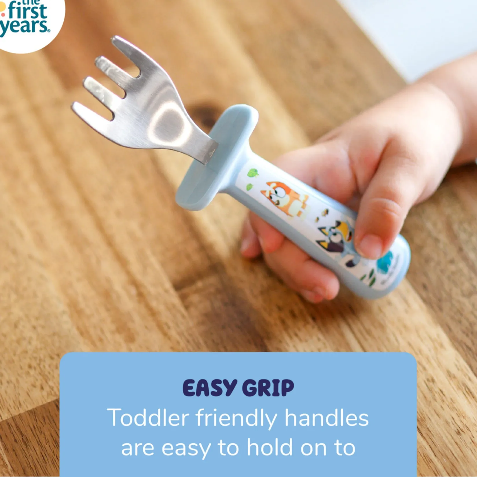 Breastfeeding|Tableware>Lamaze Bluey Fork And Spoon Set with Handle Guards