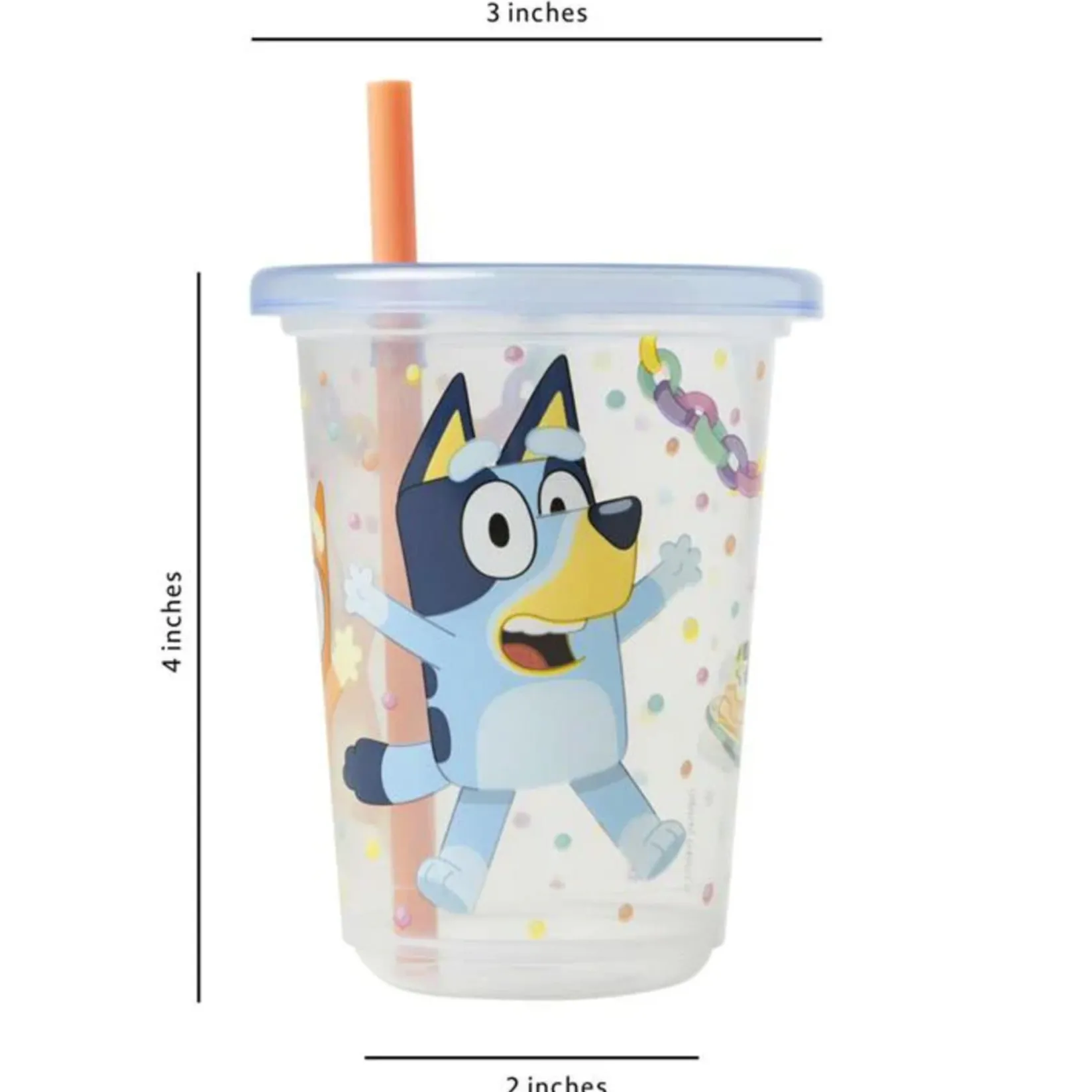 Breastfeeding|Tableware>Lamaze Bluey Take and Toss Straw Cup 4-Pack