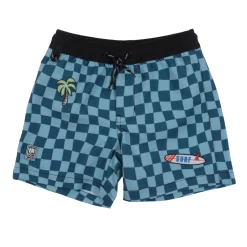 New Board Checkers Swimsuit 2-12 Kids/BOY Swimsuits
