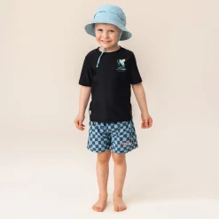 New Board Checkers Swimsuit 2-12 Kids/BOY Swimsuits