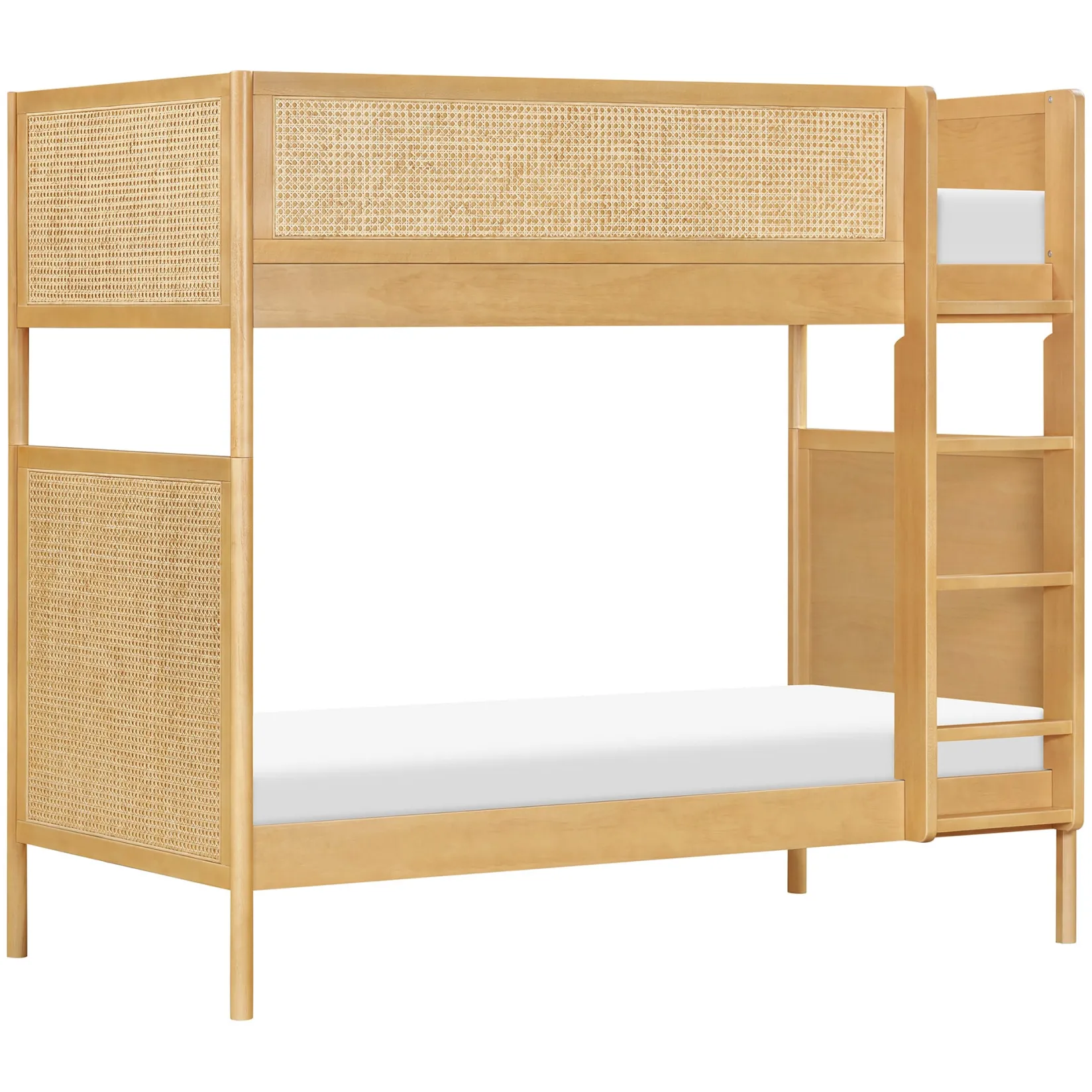 Twin, Full & Queen Beds>Babyletto Bondi Cane Convertible Bunk Bed - Honey