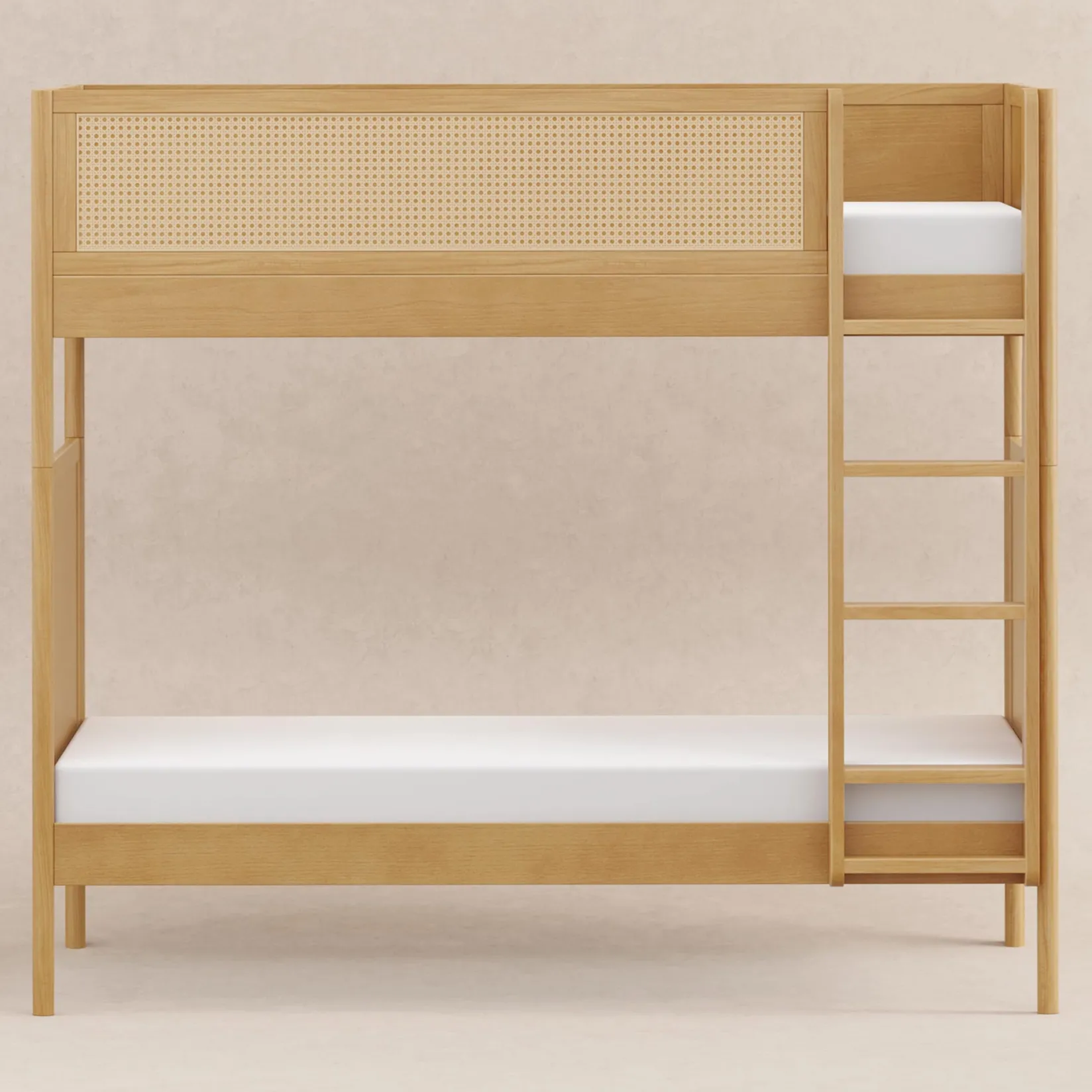 Twin, Full & Queen Beds>Babyletto Bondi Cane Convertible Bunk Bed - Honey