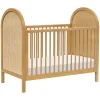 Cribs & Mattresses|Cribs & Mattresses>Babyletto Bondi Cane 3-in-1 Convertible Crib with Toddler Bed Kit - Honey / Natural Cane