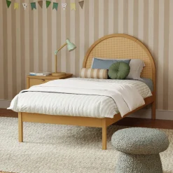 Outlet Bondi Cane Twin Bed - Honey Twin, Full & Queen Beds
