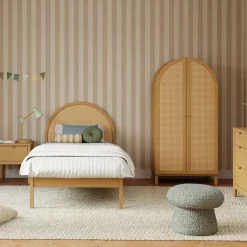 Outlet Bondi Cane Twin Bed - Honey Twin, Full & Queen Beds