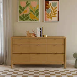 Storage Furniture>Babyletto Bondi 9-Drawer Assembled Dresser - Honey