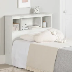 Sale Bookcase headboard Summer Breeze - White Pine Twin, Full & Queen Beds