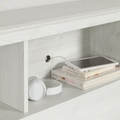 Sale Bookcase headboard Summer Breeze - White Pine Twin, Full & Queen Beds