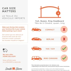 Sale Bookcase headboard Summer Breeze - White Pine Twin, Full & Queen Beds