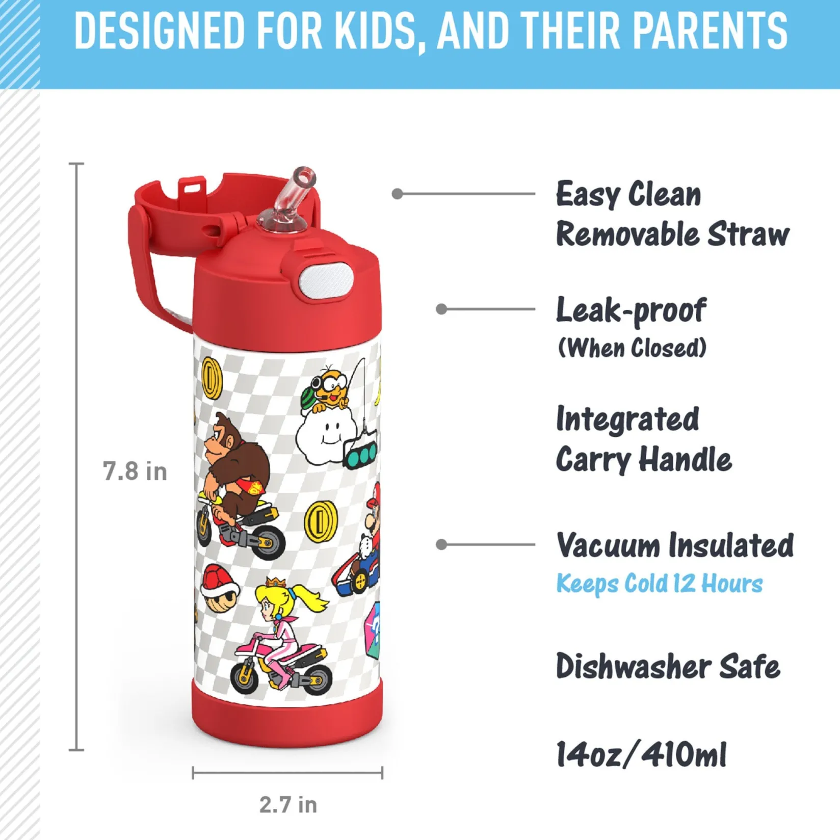 Outlet Bottle 410ml - MarioKart Kids Tableware|Bottles & Insulated Bottles