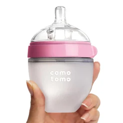 Bottles & Nipples|Breastfeeding>Como Tomo Bottle Squeezable 4oz - Pink