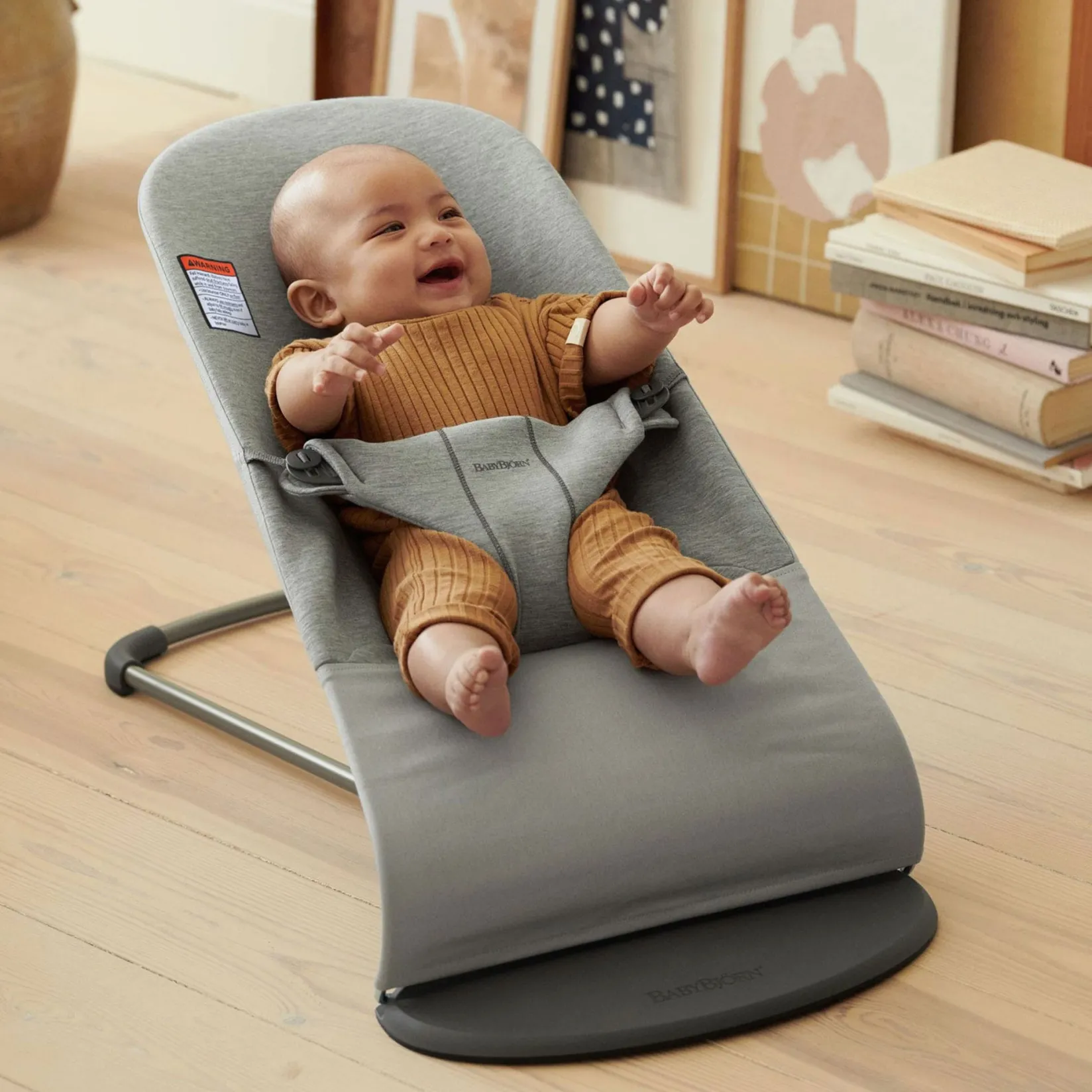 Swings & Rockers>Babybjorn Bouncer Bliss 3D Jersey - Light Gray